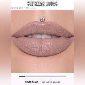 JEFFREE STAR COSMETICS NIB SUPREME LIP GLOSS NAKED IN THE DARK